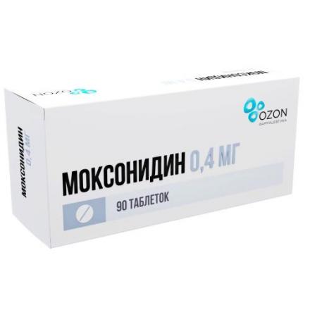 МОКСОНИДИН ОЗОН табл. п/о плен. 0,4 мг №90