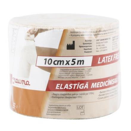 БИНТ ЭЛАСТИЧНЫЙ ВР ЛАУМА 10см х 5м