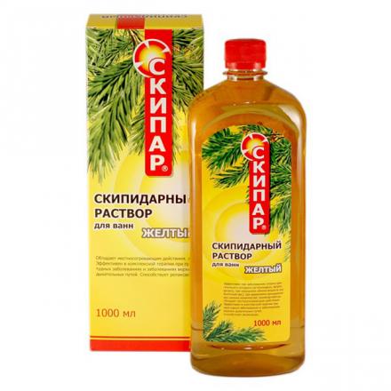 СКИПАР ЖЕЛТЫЙ НТВ-01 СРЕДСТВО ДЛЯ ВАНН СКИПИДАРН. 1 000 мл