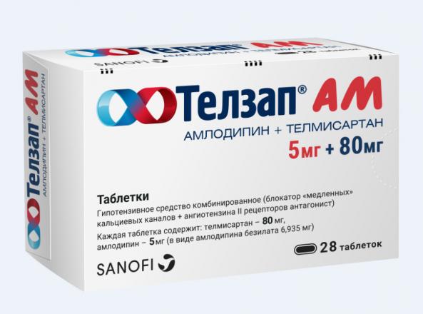 ТЕЛЗАП АМ табл. 5+80 мг №28