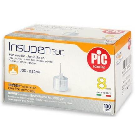 ИГЛА ДЛЯ ШПРИЦ-РУЧКИ INSUPEN G30 (0.3 х 8 мм) №100