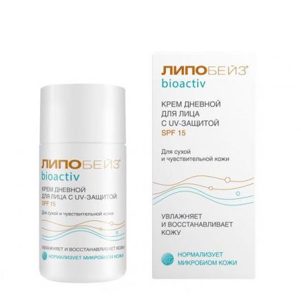 ЛИПОБЕЙЗ БИОАКТИВ КРЕМ ДЛЯ ЛИЦА 50 мл SPF15 дневной для сух. и чувствит. кожи