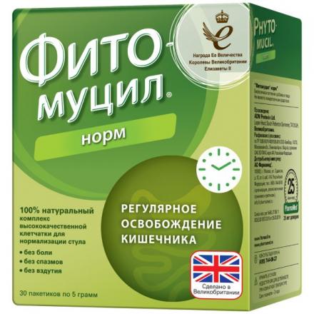 ФИТОМУЦИЛ НОРМ пор. внутр. саше 5 гр №30