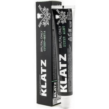 KLATZ (КЛАЦ) BRUTAL ONLY ЗУБНАЯ ПАСТА 75 мл супер-мята