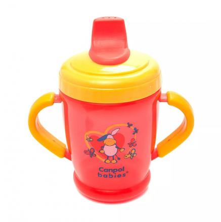 КАНПОЛ BABIES ПОИЛЬНИК 260 мл 21600 с мягким носиком с ручками