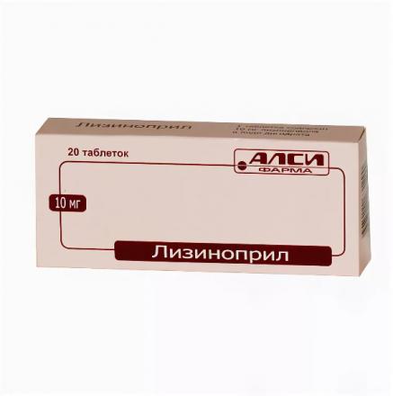 ЛИЗИНОПРИЛ АЛСИ табл. 10 мг №20