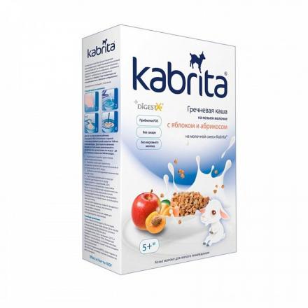 КАБРИТА КАША НА КОЗЬЕМ МОЛОКЕ гречневая яблоко-абрикос 180 гр