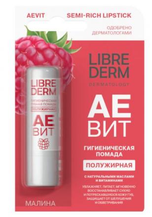 ЛИБРИДЕРМ АЕВИТ ПОМАДА 4 гр малина