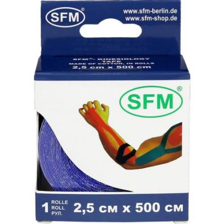 ЛЕНТА КИНЕЗИОЛОГИЧЕСКАЯ SFM синяя 2,5см х 500см