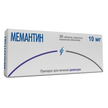 МЕМАНТИН ИЗВАРИНО ФАРМА табл. п/о плен. 10 мг №30