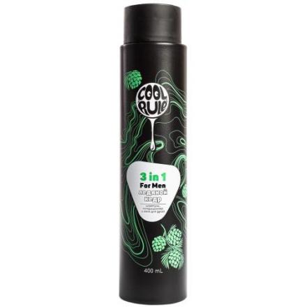 COOL RULE (КУЛ РУЛ) ШАМПУНЬ-КОНДИЦИОНЕР-ГЕЛЬ ДЛЯ ДУША 400 мл ледяной кедр