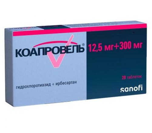 КОАПРОВЕЛЬ табл. п/о плен. 12,5+300 мг №28