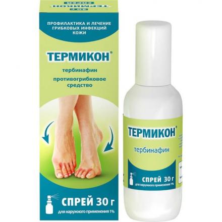 ТЕРМИКОН спрей наруж. 1% фл. 30 гр