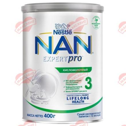 NAN СМЕСЬ СУХАЯ КИСЛОМОЛОЧНАЯ-3 400 гр