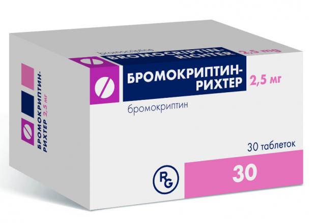 БРОМОКРИПТИН РИХТЕР табл. 2,5 мг №30