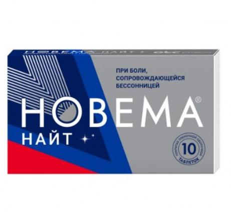 НОВЕМА НАЙТ табл. п/о плен. 25+220 мг №10