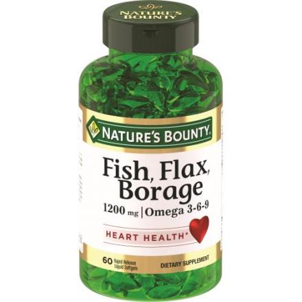 НЭЙЧЕС БАУНТИ (NATURE`S BOUNTY) ОМЕГА-3-6-9 капс. №60