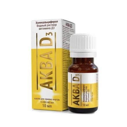 АКВА Д3 МИРРОЛЛА капли внутр. 15000 МЕ/мл 10 мл