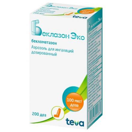 БЕКЛАЗОН ЭКО аэр. ингал. 100 мкг/доза 200 доз