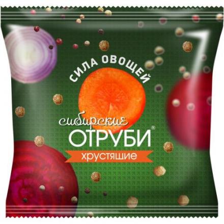 СИБИРСКАЯ КЛЕТЧАТКА ОТРУБИ ХРУСТЯЩИЕ сила овощей 100 гр