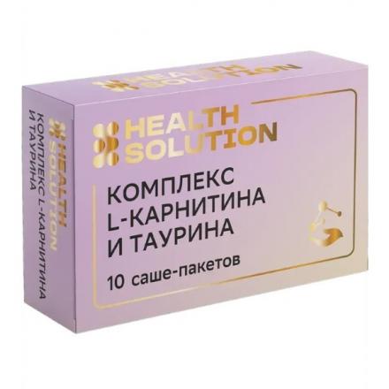 HEALTH SOLUTION КОМПЛЕКС L-КАРНИТИНА И ТАУРИНА пор д/приг.р-ра внутрь саше-пакет 3 гр №10