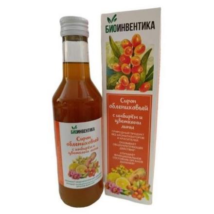 СИРОП ОБЛЕПИХОВЫЙ КОНЦЕНТРАТ имбирь/липа фл. 250 мл