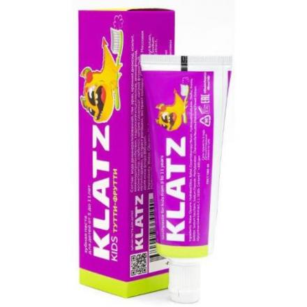 KLATZ (КЛАЦ) KIDS ЗУБНАЯ ПАСТА ДЕТСКАЯ 40 мл тутти-фрутти