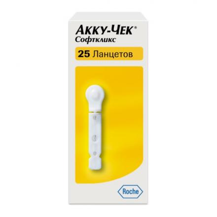 АККУ-ЧЕК ЛАНЦЕТЫ SOFTCLIX №25
