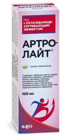 АРТРОЛАЙТ гель охлаждающе-разогревающий 100 мл