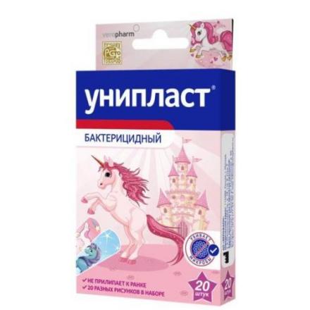 ЛЕЙКОПЛАСТЫРЬ ДЕТСКИЙ УНИПЛАСТ единороги №20