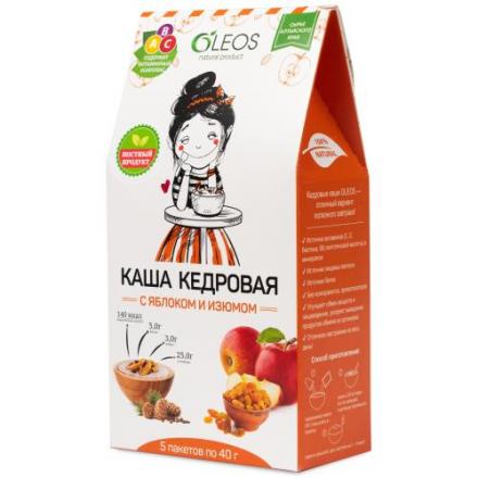 ОЛЕОС КАША КЕДРОВАЯ яблоко/изюм 40 гр №5