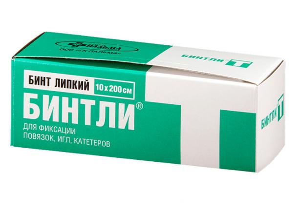 БИНТ ЛИПКИЙ БИНТЛИ Т 10см х 2м