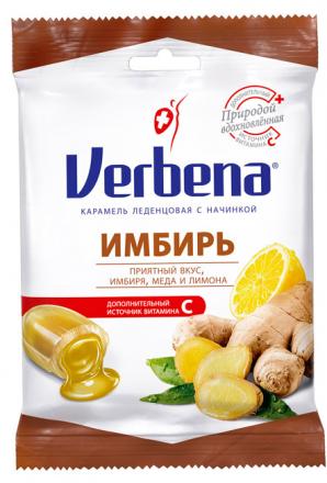 ВЕРБЕНА леденцы имбирь 60 гр