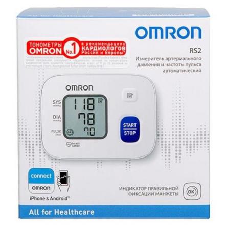 ОМРОН (OMRON) ПРИБОР (ТОНОМЕТР) ИЗМ. АРТ. ДАВЛЕНИЯ АВТОМАТ НА ЗАПЯСТЬЕ RS2 (HEM-6121-RU)