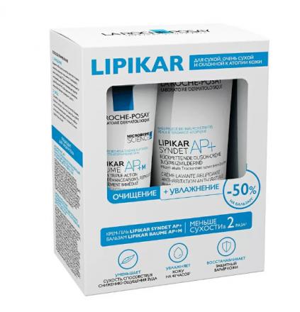 ЛЯ РОШ ПОЗЕ (LA ROCHE-POSAY) ЛИПИКАР СИНДЕТ AP+ НАБОР (крем-гель очищ. + бальзам)