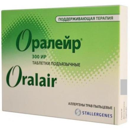 ОРАЛЕЙР АЛЛЕРГЕН ПЫЛЬЦЫ ЛУГОВЫХ ТРАВ табл. подъязычные №30 поддерж.курс