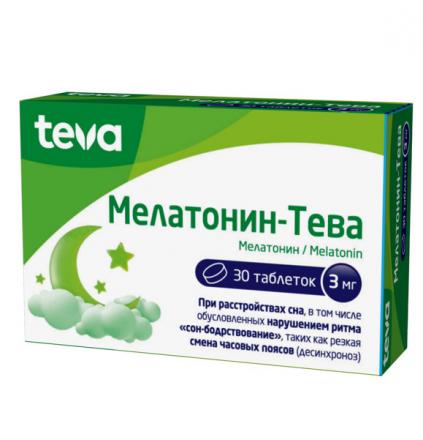 МЕЛАТОНИН ТЕВА табл. 3 мг №30