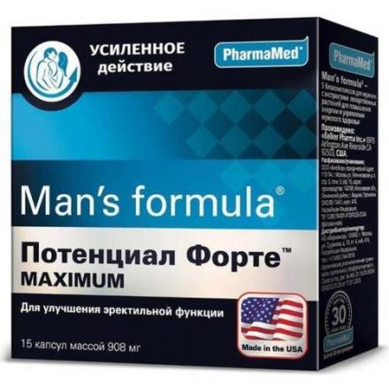 МЕН-С ФОРМУЛА ПОТЕНЦИАЛ ФОРТЕ MAXIMUM капс. №15