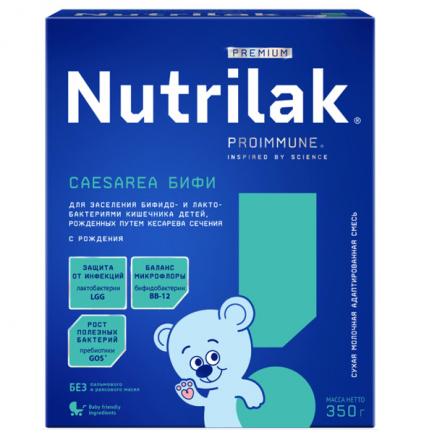 НУТРИЛАК ПРЕМИУМ СМЕСЬ СУХАЯ МОЛОЧНАЯ БИФИ с рождения 350 гр