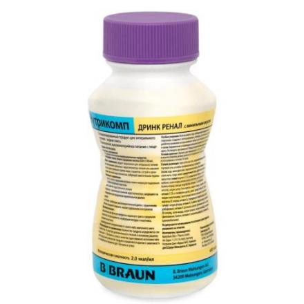 НУТРИКОМП ДРИНК РЕНАЛ СМЕСЬ ДЛЯ ЭНТЕР. ПИТАНИЯ ваниль 200 мл