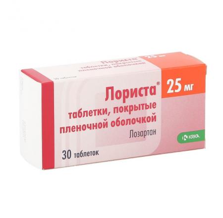 ЛОРИСТА табл. п/о плен. 25 мг №30