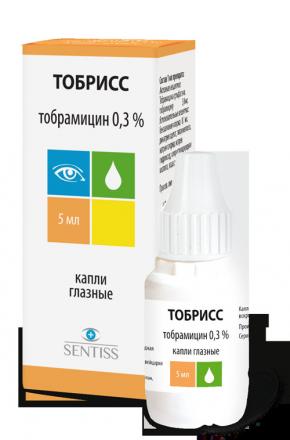ТОБРИСС капли глазные 0,3% фл.- кап. 5 мл