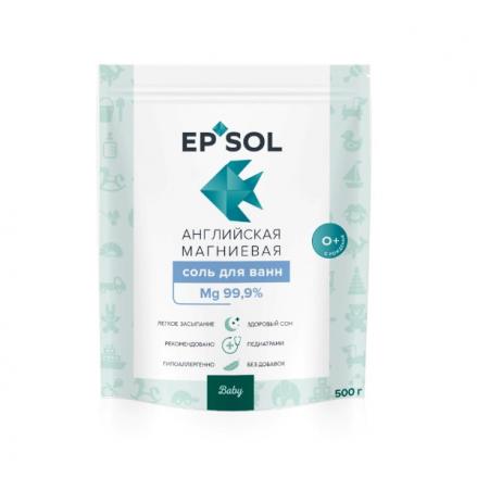 EPSOL BABY СОЛЬ ДЛЯ ВАНН ДЕТСКАЯ 500 гр магниевая