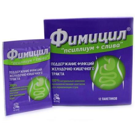 ФИМИЦИЛ ПСИЛЛИУМ+СЛИВА пор. внутр. пак.-саше 5 гр №12