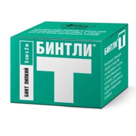 БИНТ ЛИПКИЙ БИНТЛИ Т 5см х 2м