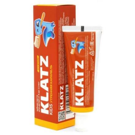 KLATZ (КЛАЦ) KIDS ЗУБНАЯ ПАСТА ДЕТСКАЯ 40 мл утренняя карамель, без фтора
