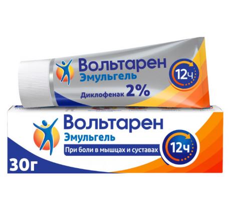 ВОЛЬТАРЕН ЭМУЛЬГЕЛЬ гель 2% 30 гр