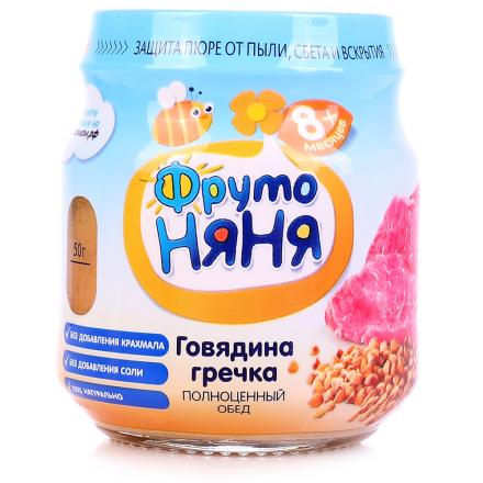 ФРУТОНЯНЯ ПЮРЕ МЯСНОЕ говядина-морковь-греча 100 гр