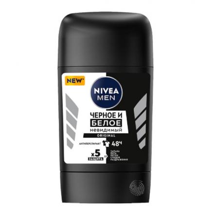 НИВЕЯ МЭН НЕВИДИМЫЙ ДЛЯ ЧЕРНОГО И БЕЛОГО ORIGINAL ДЕЗОДОРАНТ СТИК 50 мл