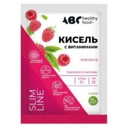 АВС ХЭЛСИ ФУД КИСЕЛЬ ВИТАМИНИЗИРОВАННЫЙ малина 25 гр